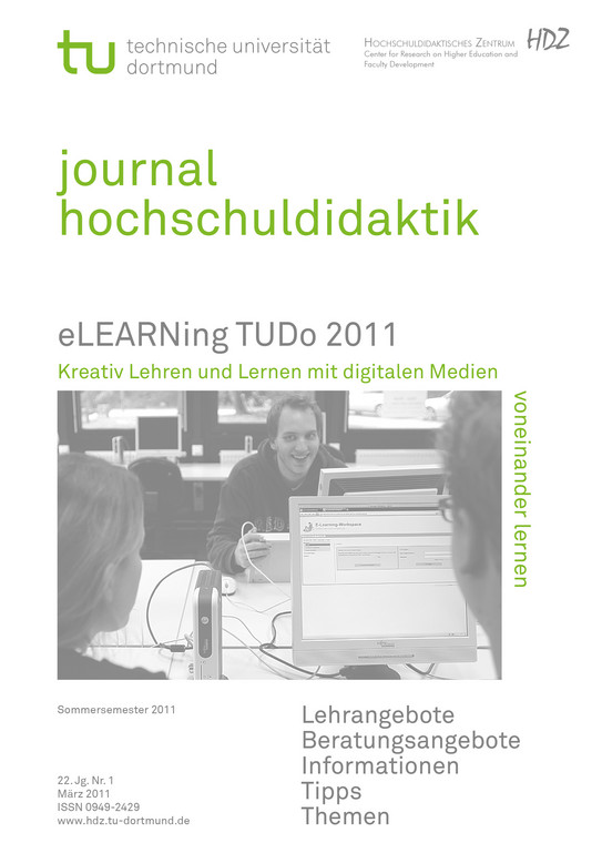 Journal Hochschuldidaktik, Nr. 1, 2011 Titelblatt Journal Hochschuldidaktik, Nr. 1, 2011