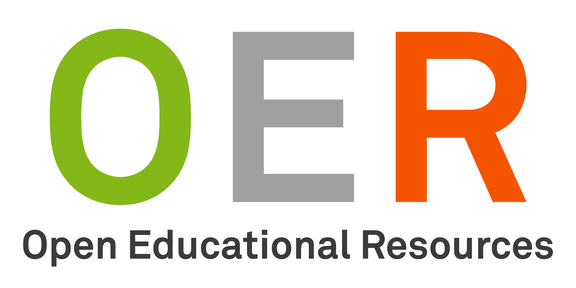 Schriftzug: OER – Open Educational Resources