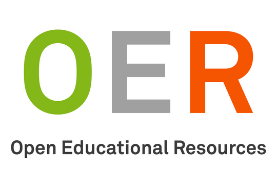 Schriftzug: OER – Open Educational Resources