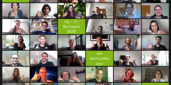 Screenshot: Teilnehmende von Start in die Lehre 2020 online