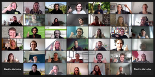 Screenshot: Teilnehmende der Online-Veranstaltung Start in die Lehre 2021